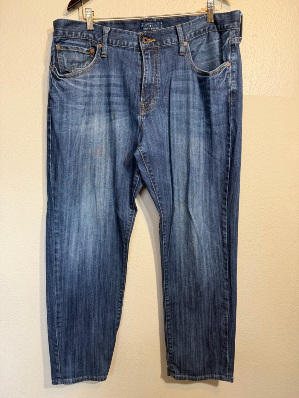 Lucky Brand Blue 221 Original Straight Denim Jeans Men's 38x30